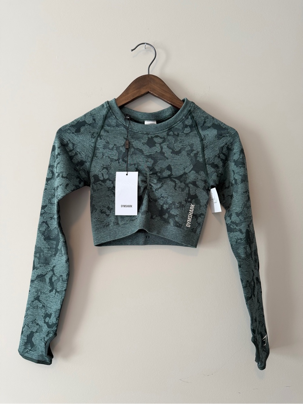 nwt gymshark camo long sleeve